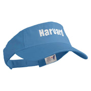 Harvard Embroidered Pro Style Cotton Twill Washed Visor - Light-Blue OSFM
