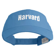 Harvard Embroidered Pro Style Cotton Twill Washed Visor - Light-Blue OSFM