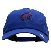 Good Luck Embroidered Washed Cap