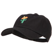 Cactus with Sombrero Embroidered Unstructured Cap