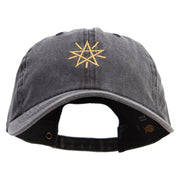 Simple Star Sign Cotton Twill Premium Pigment Dyed Cap - Black OSFM