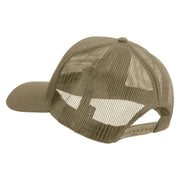 Licensed Combat Infantryman Embroidered Solid Cotton Twill Mesh Prostyle Cap - Khaki OSFM