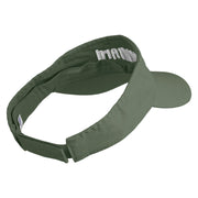Harvard Embroidered Pro Style Cotton Twill Washed Visor - Olive OSFM