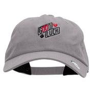 Good Luck Embroidered Washed Cap