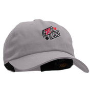 Good Luck Embroidered Washed Cap