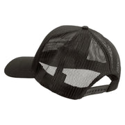 Licensed Combat Infantryman Embroidered Solid Cotton Twill Mesh Prostyle Cap - Charcoal OSFM