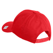 2nd Marine Division Veteran Embroidered 6 Panel Structured Cotton Twill Cap Made in USA - Red OSFM