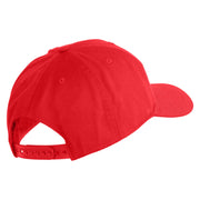 2nd Marine Division Veteran Embroidered 6 Panel Structured Cotton Twill Cap Made in USA - Red OSFM