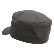 Patriarchal Cross Embroidered Big Size Fitted Cotton Ripstop Military Army Cap - Olive 7