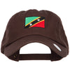 Saint Kitts Flag Embroidered Washed Cap