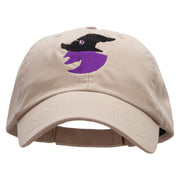 Witch Silhouette Low Profile Pet Spun Washed Cap