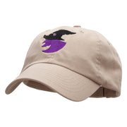 Witch Silhouette Low Profile Pet Spun Washed Cap