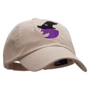 Witch Silhouette Low Profile Pet Spun Washed Cap