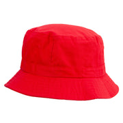 Iguana Sketch Embroidered Pigment Dyed Bucket Hat - Red OSFM