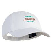 Someone in Arizona Loves Me Embroidered Low Profile Pet Spun Washed Cap - White OSFM