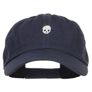 Mini Skull Embroidered Low Cap