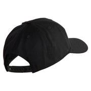 2nd Marine Division Veteran Embroidered 6 Panel Structured Cotton Twill Cap Made in USA - Black OSFM