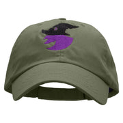 Witch Silhouette Low Profile Pet Spun Washed Cap