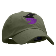 Witch Silhouette Low Profile Pet Spun Washed Cap