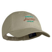 Someone in Arizona Loves Me Embroidered Low Profile Pet Spun Washed Cap - Stone OSFM