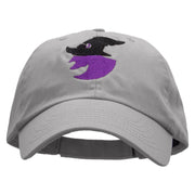 Witch Silhouette Low Profile Pet Spun Washed Cap