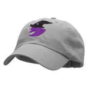 Witch Silhouette Low Profile Pet Spun Washed Cap