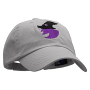 Witch Silhouette Low Profile Pet Spun Washed Cap