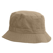 Iguana Sketch Embroidered Pigment Dyed Bucket Hat - Khaki OSFM