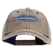 Licensed Combat Infantryman Embroidered Low Profile Special Cotton Mesh Cap - Khaki OSFM