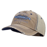 Licensed Combat Infantryman Embroidered Low Profile Special Cotton Mesh Cap - Khaki OSFM