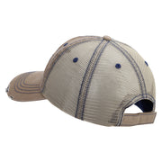 Licensed Combat Infantryman Embroidered Low Profile Special Cotton Mesh Cap - Khaki OSFM