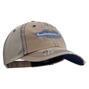 Licensed Combat Infantryman Embroidered Low Profile Special Cotton Mesh Cap - Khaki OSFM