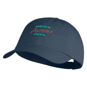 Someone in Arizona Loves Me Embroidered Low Profile Pet Spun Washed Cap - Navy OSFM