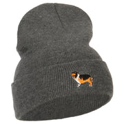 Collie Dog Embroidered Long Beanie