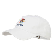 Illinois State Flag Embroidered Unstructured Washed Cap