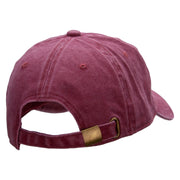 Dart Embroidered Unstructured Cotton Cap