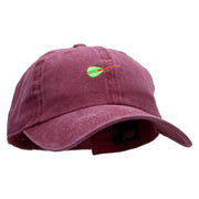 Dart Embroidered Unstructured Cotton Cap