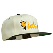 Light Bulb Idea Embroidered Snapback Cap