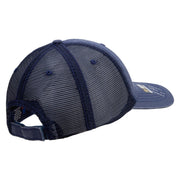 Licensed Star US Army Retired Military Embroidered Low Profile Special Cotton Mesh Cap - Navy OSFM
