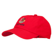 Illinois State Flag Embroidered Unstructured Washed Cap