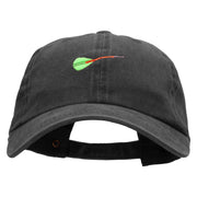 Dart Embroidered Unstructured Cotton Cap