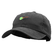 Dart Embroidered Unstructured Cotton Cap