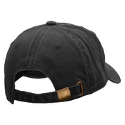 Dart Embroidered Unstructured Cotton Cap