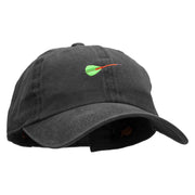 Dart Embroidered Unstructured Cotton Cap