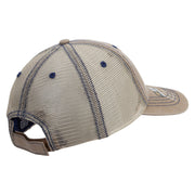Licensed Star US Army Retired Military Embroidered Low Profile Special Cotton Mesh Cap - Khaki OSFM