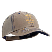 Licensed Star US Army Retired Military Embroidered Low Profile Special Cotton Mesh Cap - Khaki OSFM