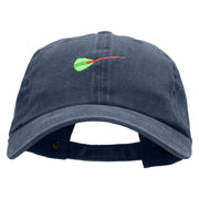 Dart Embroidered Unstructured Cotton Cap