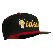 Light Bulb Idea Embroidered Snapback Cap