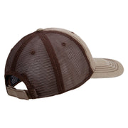 Licensed Star US Army Retired Military Embroidered Low Profile Special Cotton Mesh Cap - Khaki-Brown OSFM