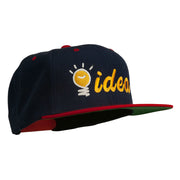 Light Bulb Idea Embroidered Snapback Cap